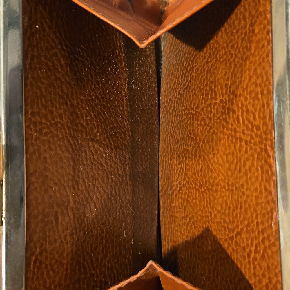 Fendi Kisslock Rehab Wallet Brown and Black Striped - Picture 8 of 16